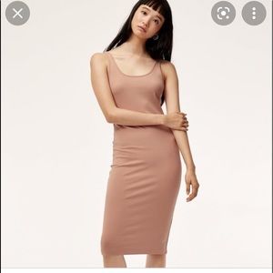 Aritzia/Wilfred Free Murdock rib tank dress xxs